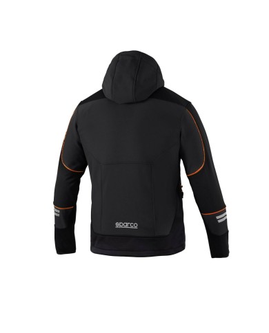 Giacca Antivento Sparco TECH SOFT-SHELL Nero Arancio L Giacca Antivento Sparco TECH SOFT-SHELL Nero Arancio L