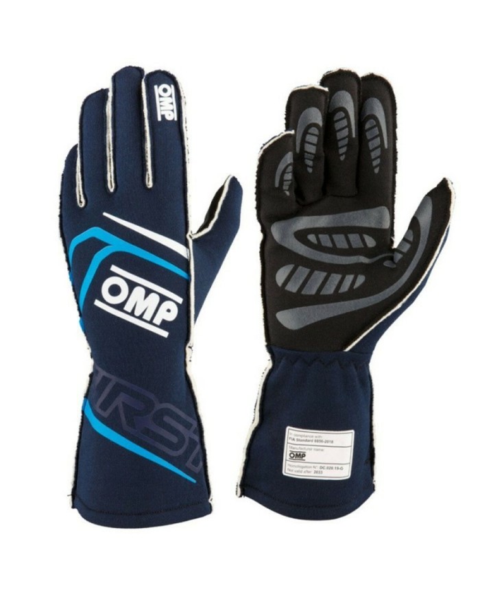 Guanti Karting OMP MY2025 Azzurro Blu Marino FIA 8856-2018 Guanti Karting OMP MY2025 Azzurro Blu Marino FIA 8856-2018