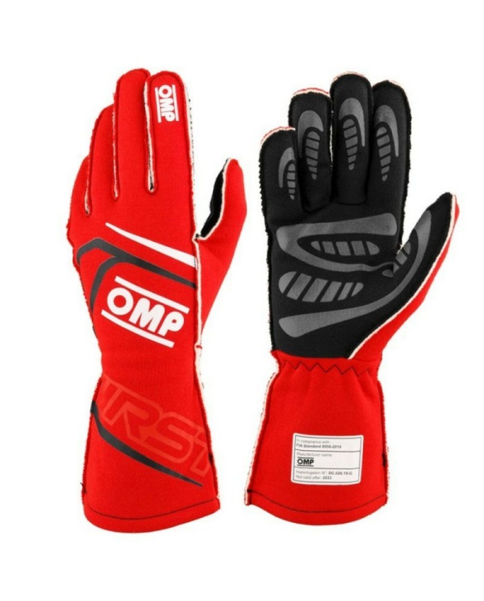 Guanti Karting OMP MY2025 Rosso FIA 8856-2018 Guanti Karting OMP MY2025 Rosso FIA 8856-2018