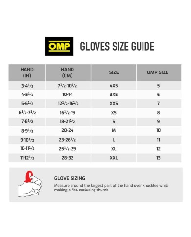 Guanti Karting OMP MY2025 Nero FIA 8856-2018