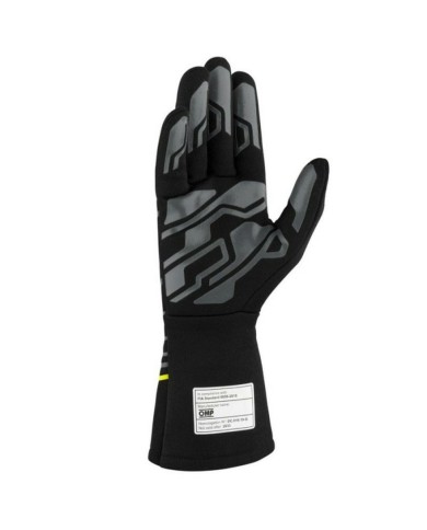 Guanti Karting OMP MY2025 Giallo Nero FIA 8856-2018