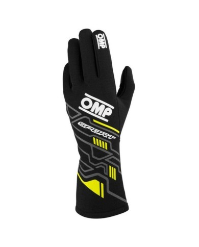 Guanti Karting OMP MY2025 Giallo Nero FIA 8856-2018