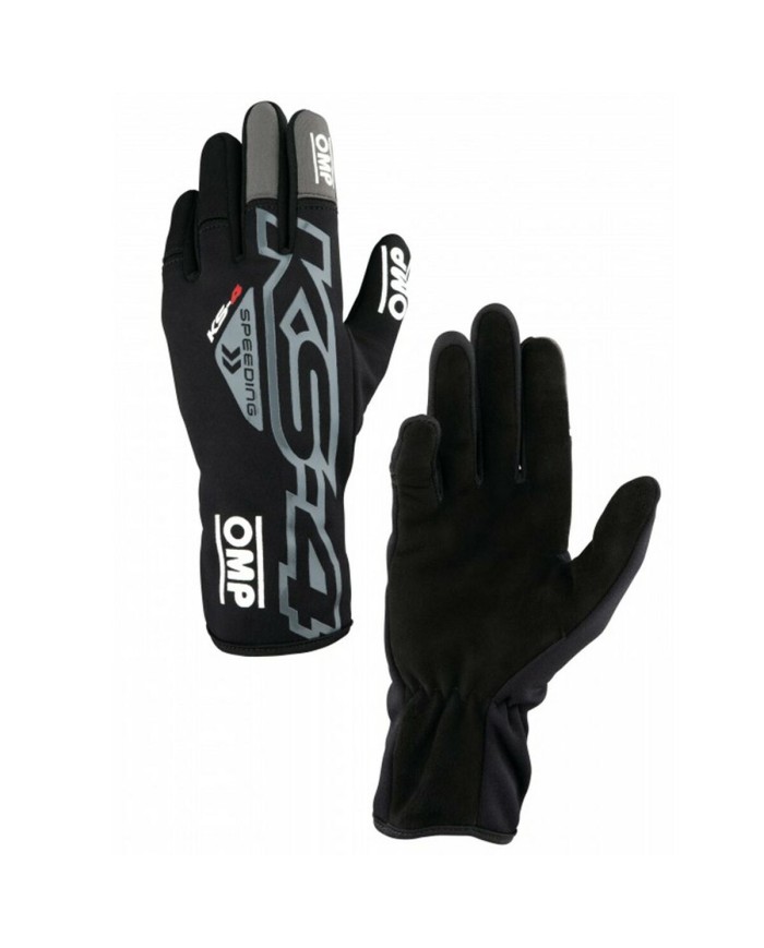 Guanti da karting per bambini OMP KS-4 Nero 5 Guanti da karting per bambini OMP KS-4 Nero 5