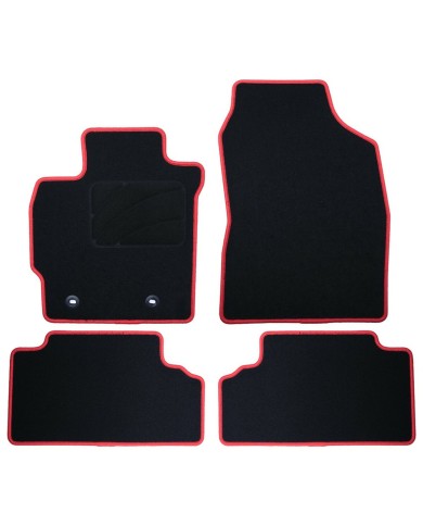 Set di Tappetini per Auto OCC Motorsport OCCTY0001RD Nero Toyota Auris (2007-2013) 5 Pezzi Set di Tappetini per Auto OCC Motorsport OCCTY0001RD Nero Toyota Auris (2007-2013) 5 Pezzi