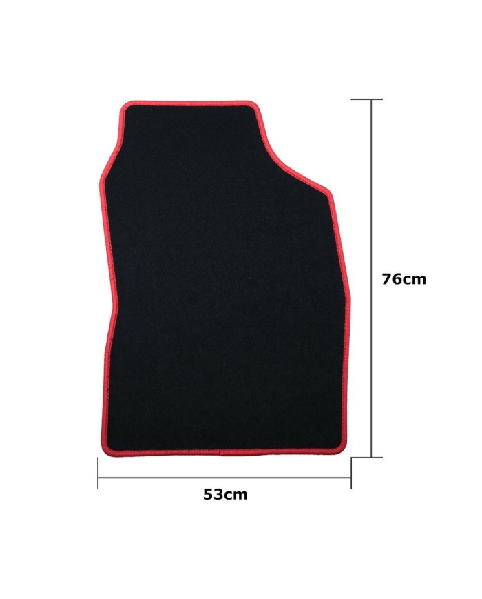 Set di Tappetini per Auto OCC Motorsport OCCTY0001RD Nero Toyota Auris (2007-2013) 5 Pezzi Set di Tappetini per Auto OCC Motorsport OCCTY0001RD Nero Toyota Auris (2007-2013) 5 Pezzi