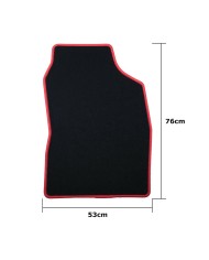 Set di Tappetini per Auto OCC Motorsport OCCTY0001RD Nero Toyota Auris (2007-2013) 5 Pezzi Set di Tappetini per Auto OCC Motorsport OCCTY0001RD Nero Toyota Auris (2007-2013) 5 Pezzi