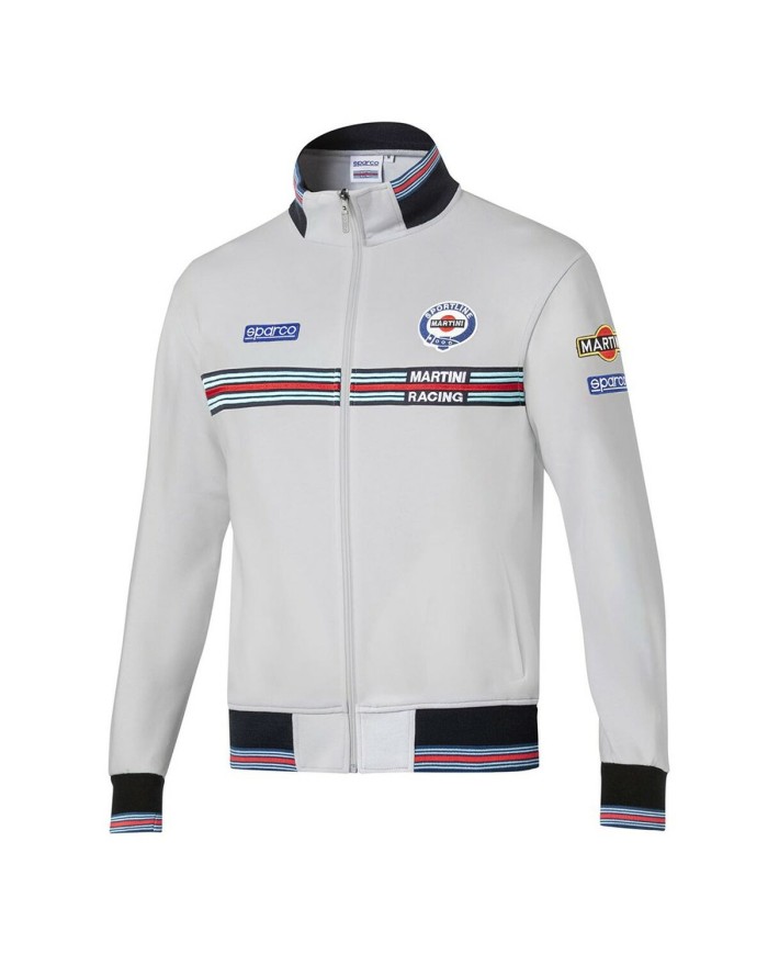 Felpa con Cappuccio Sparco MARTINI-R Grigio