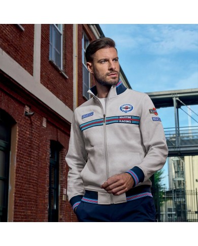 Felpa con Cappuccio Sparco MARTINI-R Grigio