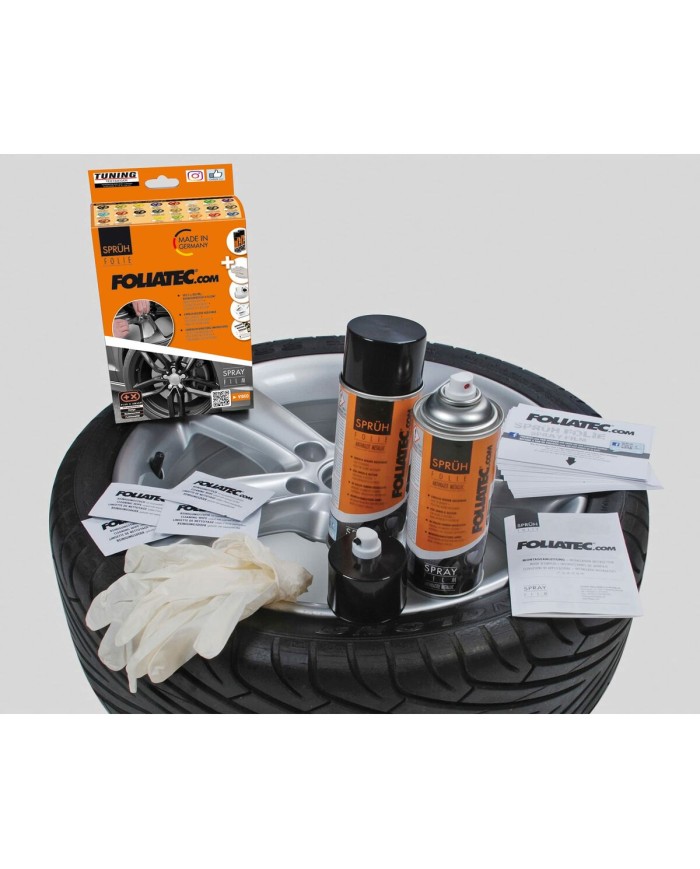 Gomma Liquida per Auto Foliatec Antracite in metallo 2 x 400 ml