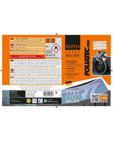 Vernice spray Foliatec Verde Ruote 400 ml Vernice spray Foliatec Verde Ruote 400 ml