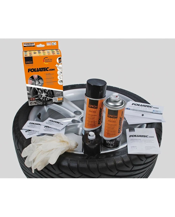 Gomma Liquida per Auto Foliatec Dorato in metallo 2 x 400 ml