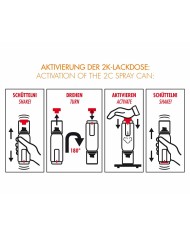 Vernice spray Foliatec 2125 Nero Tubo di Scarico 250 ml