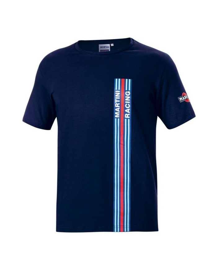 Maglia a Maniche Corte Sparco Martini Racing (XS) Blu Marino