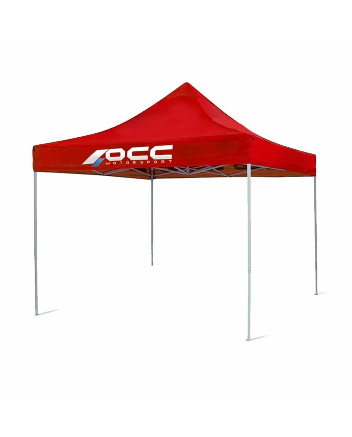 Tenda OCC Motorsport OCCCARP02 Racing Rosso Poliestere 420D Oxford 3 x 3 m