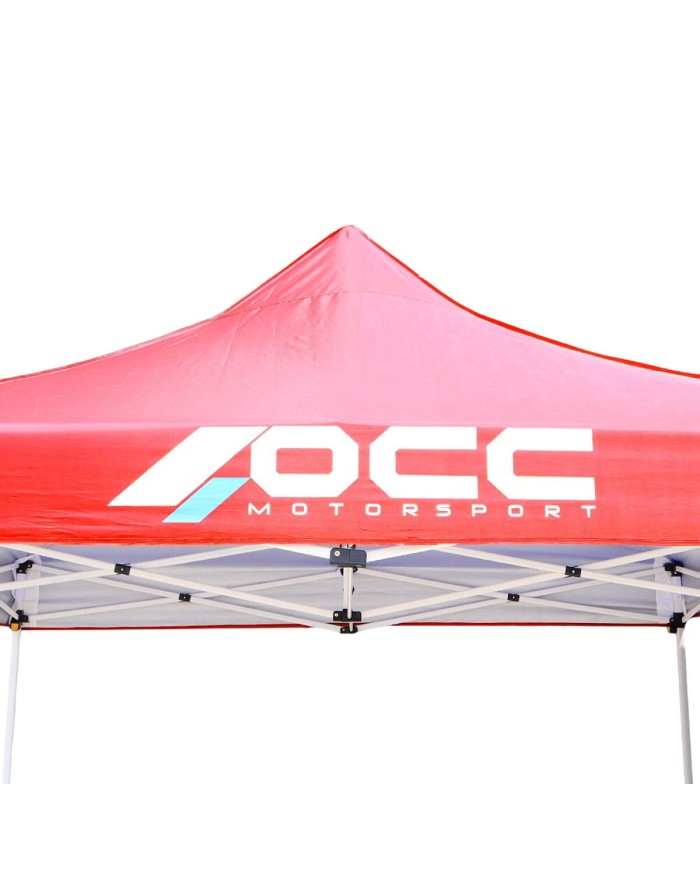 Tenda OCC Motorsport OCCCARP02 Racing Rosso Poliestere 420D Oxford 3 x 3 m