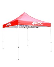 Tenda OCC Motorsport OCCCARP02 Racing Rosso Poliestere 420D Oxford 3 x 3 m