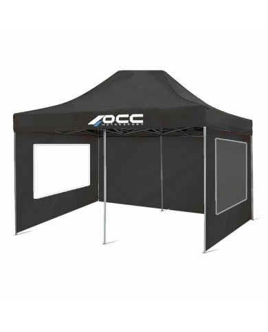 Parete della Tenda OCC Motorsport OCCCARP33 Nero Oxford 420D 6 x 2 m Finestra Parete della Tenda OCC Motorsport OCCCARP33 Nero Oxford 420D 6 x 2 m Finestra