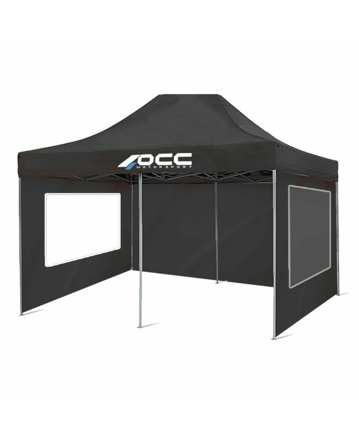 Parete della Tenda OCC Motorsport OCCCARP33 Nero Oxford 420D 6 x 2 m Finestra Parete della Tenda OCC Motorsport OCCCARP33 Nero Oxford 420D 6 x 2 m Finestra