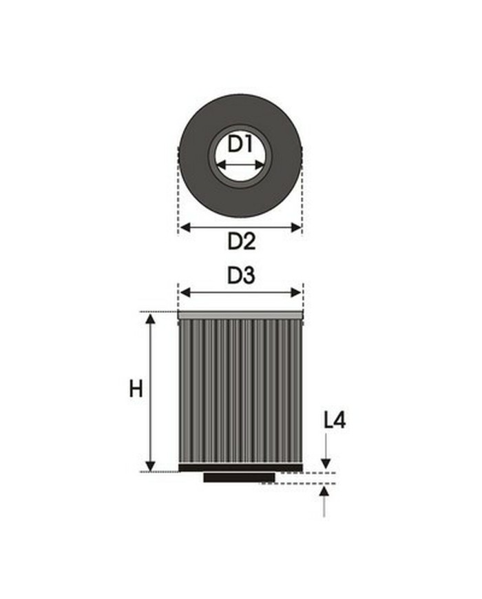 Filtro dell'aria Green Filters B11.70 Universale