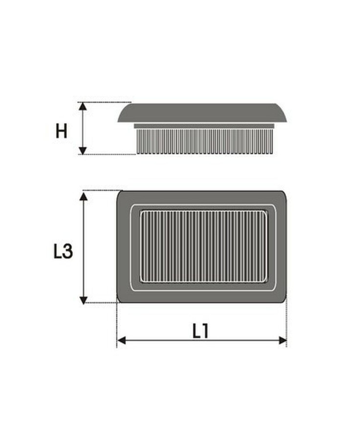 Filtro dell'aria Green Filters P448580 Filtro dell'aria Green Filters P448580