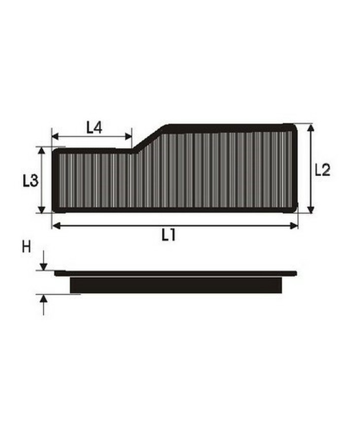 Filtro dell'aria Green Filters P965006
