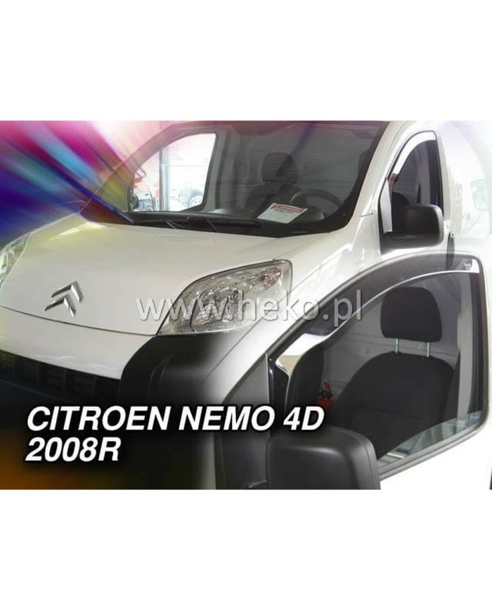 Deflettore vento HEKO HO15160 CITROEN Nemo PEUGEOT Bipper Frontale 2 Pezzi