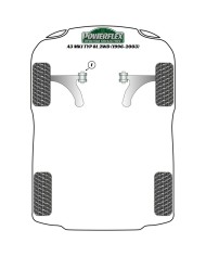 Silentblock Powerflex PFF3-610 Delantera Posteriore