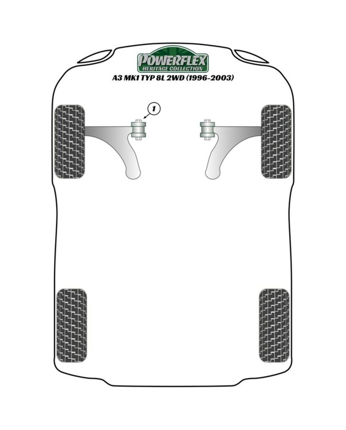 Silentblock Powerflex PFF85-420R Supporto motore Silentblock Powerflex PFF85-420R Supporto motore