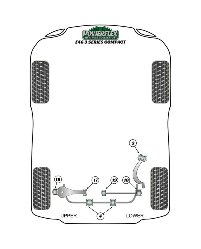 Silentblock Powerflex PFR5-4626 Posteriore