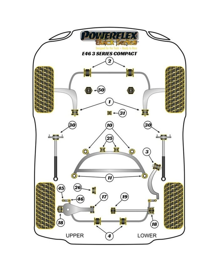 Silentblock Powerflex PFR5-4626 Posteriore