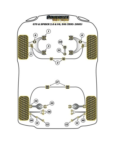 Silentblock Powerflex PFR1-711 Ammortizzatore Silentblock Powerflex PFR1-711 Ammortizzatore