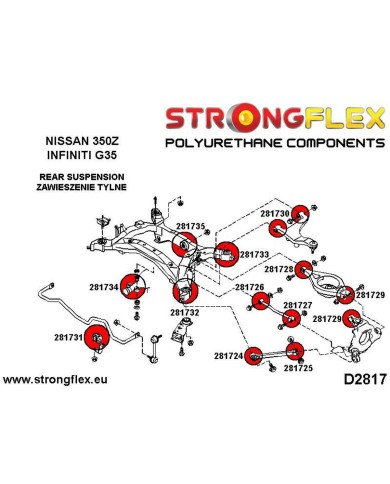 Silentblock Strongflex STF281734AX2 Posteriore Silentblock Strongflex STF281734AX2 Posteriore