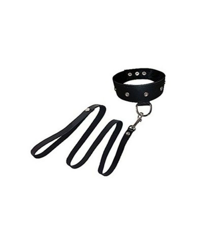 Set di Collare e Guinzaglio di Pelle Sportsheets ss432-02 Set di Collare e Guinzaglio di Pelle Sportsheets ss432-02