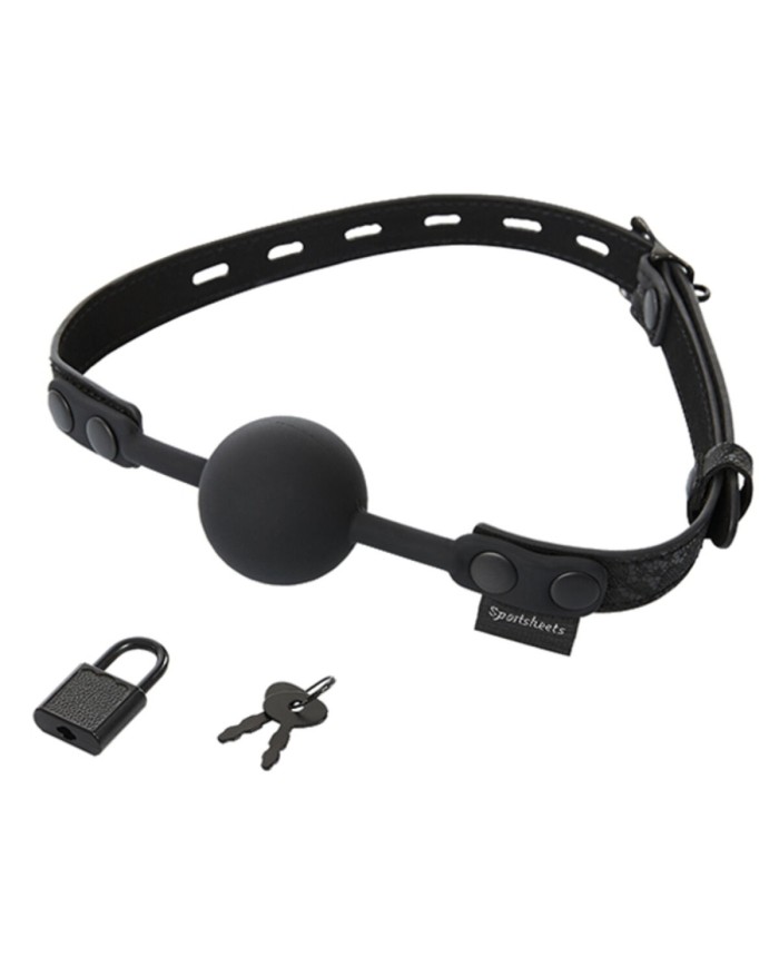 Solid Ball Gag Sincerely Locking Sportsheets Solid Ball Gag Sincerely Locking Sportsheets