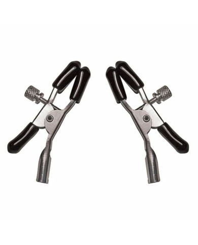 Morsetti per Capezzoli Sportsheets SS510-85 Nero/Argentato Morsetti per Capezzoli Sportsheets SS510-85 Nero/Argentato