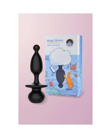 Plug Anale Magic Motion Bianco Nero Plug Anale Magic Motion Bianco Nero