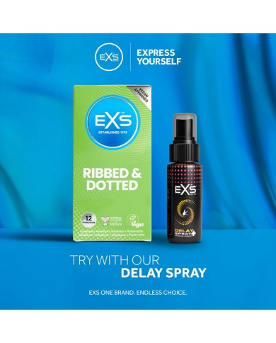 Preservativi EXS Ribbed 12 Unità