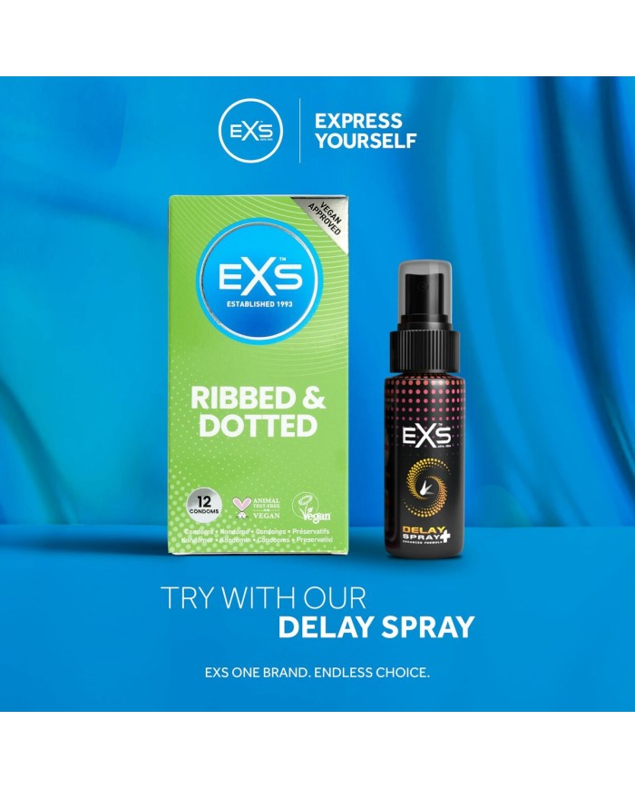 Preservativi EXS Ribbed 12 Unità