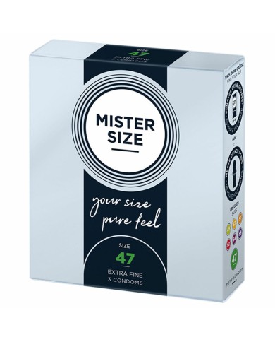 Preservativi Mister Size Extra sottili (47 mm)
