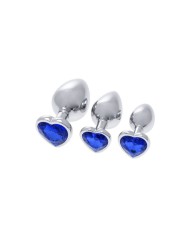 Plug Anale S Pleasures Argentato Blu scuro Plug Anale S Pleasures Argentato Blu scuro