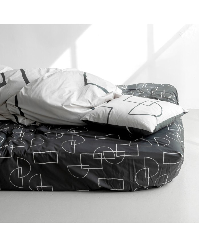 Lenzuolo con angoli HappyFriday BLANC Multicolore 180 x 200 x 32 cm