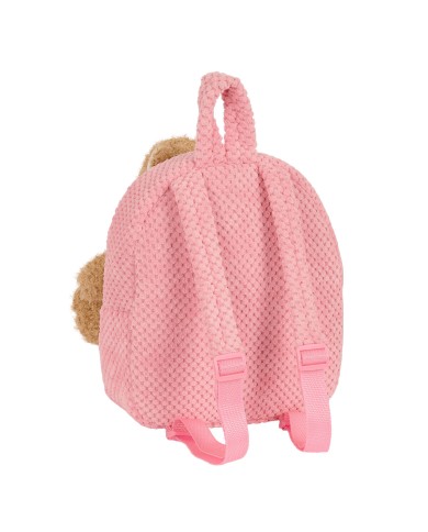 Zaino per Bambini Safta Orsetto di Peluche Rosa 23 x 27 x 7,5 cm