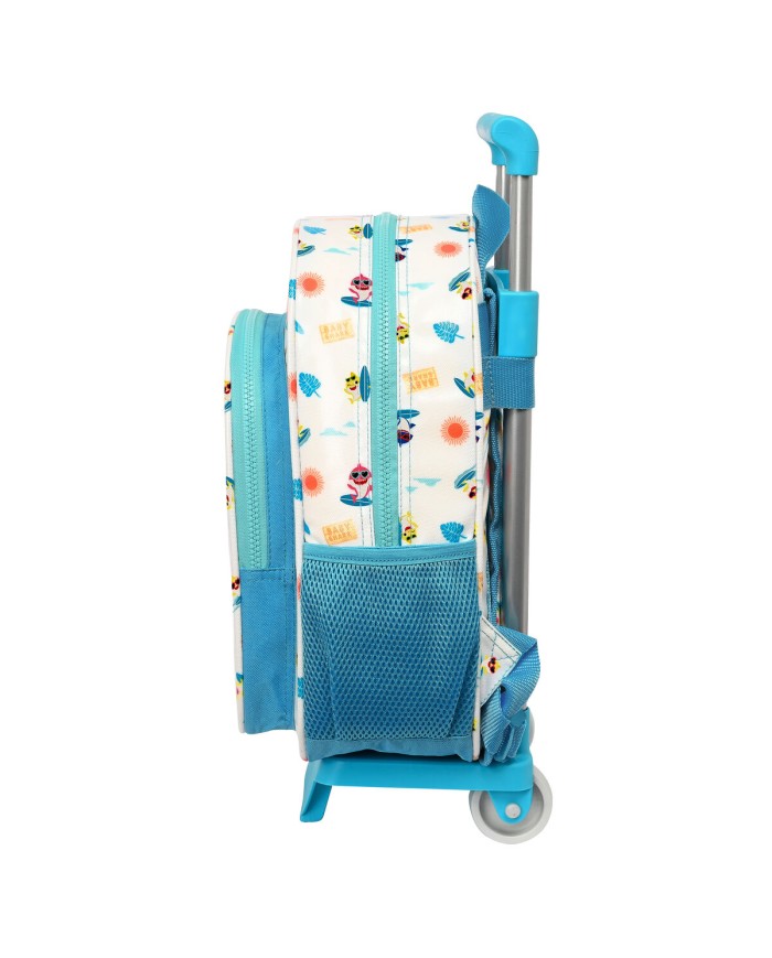 Trolley per la Scuola Baby Shark Surfing Azzurro Bianco 26 x 34 x 11 cm Trolley per la Scuola Baby Shark Surfing Azzurro Bianco 26 x 34 x 11 cm