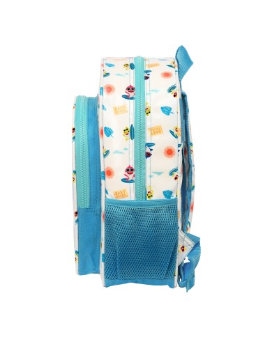 Zaino Scuola Baby Shark Surfing Azzurro Bianco 26 x 34 x 11 cm