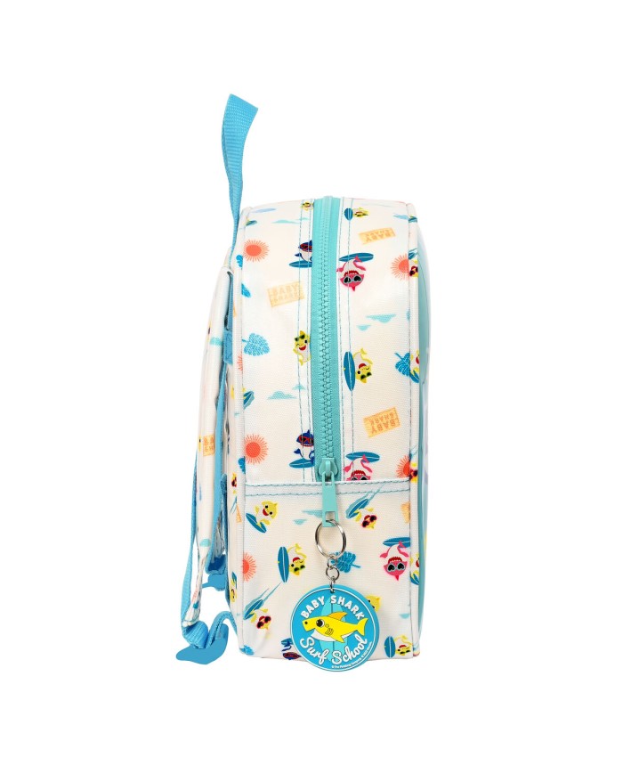 Zaino per Bambini Baby Shark Surfing Azzurro Bianco 22 x 27 x 10 cm Zaino per Bambini Baby Shark Surfing Azzurro Bianco 22 x 27 x 10 cm