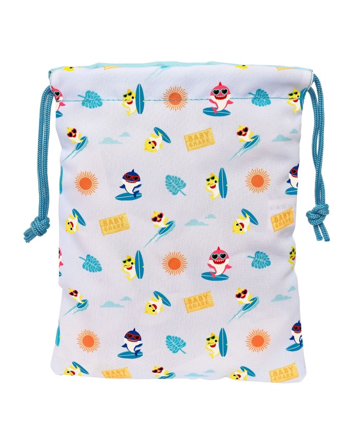 Cestino per la Merenda Baby Shark Surfing Azzurro Bianco PVC 20 x 25 x 1 cm Sacco Cestino per la Merenda Baby Shark Surfing Azzurro Bianco PVC 20 x 25 x 1 cm Sacco
