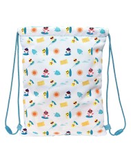 Zainetto con Cordini Baby Shark Surfing Azzurro Bianco 26 x 34 x 1 cm Zainetto con Cordini Baby Shark Surfing Azzurro Bianco 26 x 34 x 1 cm