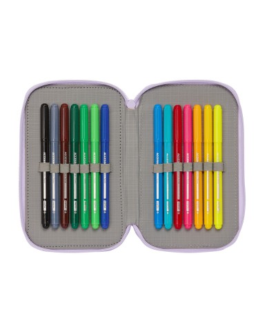 Plumier Triplo Wish Lilla 12.5 x 19.5 x 5.5 cm (36 Pezzi) Plumier Triplo Wish Lilla 12.5 x 19.5 x 5.5 cm (36 Pezzi)