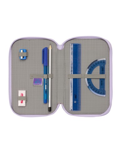 Plumier Triplo Wish Lilla 12.5 x 19.5 x 5.5 cm (36 Pezzi) Plumier Triplo Wish Lilla 12.5 x 19.5 x 5.5 cm (36 Pezzi)