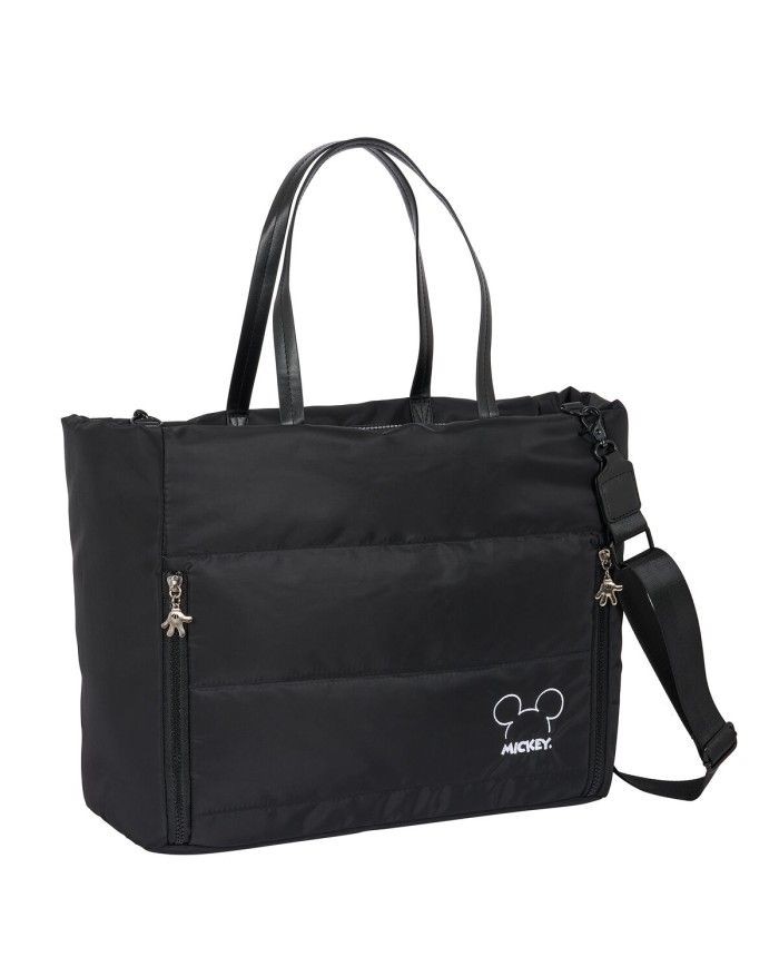 Borsa Mickey Mouse Clubhouse Teen Mood Nero 40 x 31 x 17 cm Trapunta Borsa Mickey Mouse Clubhouse Teen Mood Nero 40 x 31 x 17 cm Trapunta